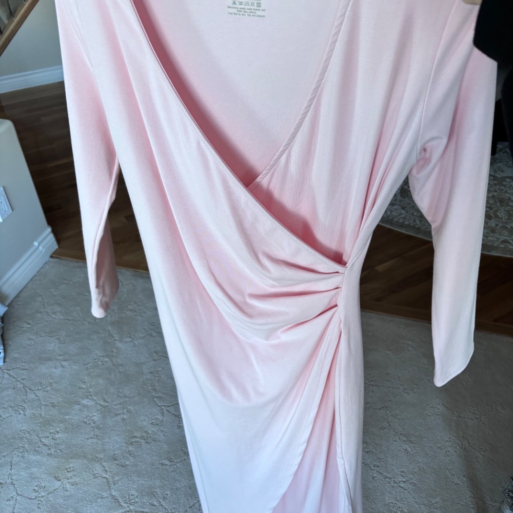 OGL Surplice Wrap Long Sleeve Dress - Picture 3 of 5